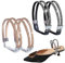 SamHeng 2 Pairs Shoe Straps for Heels, Elastic Adjustable Rhinestone Shoes Band Sandal Shoelace, Anti Loose Dual-use Shoe Laces and Fixed Tie Belt for Holding Loose High Heels Slippers