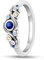 Hapour Ring aus 925er Sterlingsilber für Damen wunderschöne Ringe für die Ewigkeit stapelbare Ringe für Frauen und Mädchen als Geschenk Ringgröße 6–9 (Van-Gogh-Sternenhimmel-Ring 7)