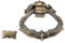 OSALADI Retro-türklopfer Türklopfer Für Die Haustür Türring Vintage Türklopfer Schrankschubladenringe Türknauf Aus Messing Türklopfer Für Haustür Haustürklopfer Zinklegierung Metall