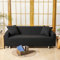 Bishilin Sofabezug Ecksofa 3 Sitzer Schwarz, Überwurf Sofa Stretch 190-230CM Einfarbig Couchbezug Eckcouch Universal