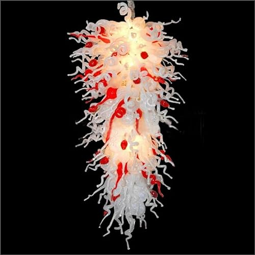 YAOYIYAO Lámpara de cristal nueva lámpara decorativa de techo alto cristal de Murano arte moderno
