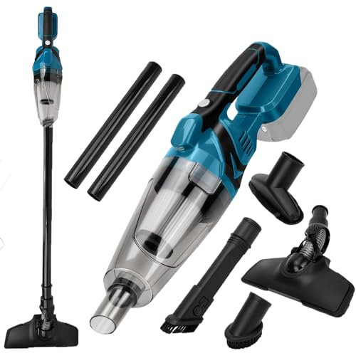 Akku Handstaubsauger,Akku Staubsauger für Makita 18V Batterie,10000PA Tragbar Staubsauger mit Fugendüse,Polsterdüse, Bodendüse,0.75 L Staubbehälter, für Zuhause und Auto(Ohne Akku