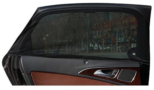 MMPZZ Seitenfenstervisier für Volvo S60 4-Turer BJ. 2001-2009, UV-Schutz Dehnbares und Atmungsaktives Seitenfenstervisiernetz,Front Window