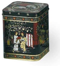 Black Jap Classic Tea Caddy/Kitchen Storage Tin - 100 g - Height 9.5 cm