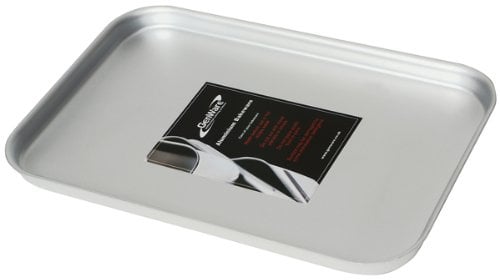 Genware Aluminium Oven Baking Sheet 37 x 26.5 x 2cm | Professional Baking Tray