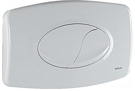 Regiplast 1620B Plaque de commande double débit blanche pour réservoir eurofutura 620 après 2000, Blanc