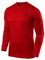 TCA Element Mens Athletic Sports Shirt – Lightweight Breathable Long Sleeve Gym & Running Top - High Risk Red, XXL