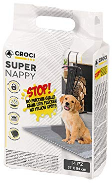 Croci C6028170 Estera de Carbón Activado Super Nappy, 57 x 54, 14 Piezas