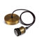 SHINY STAR Vintage Pendant Light Fitting Modern Retro Industrial Style E27 Lamp Holder Bronze Ceiling Rose (Bronze Copper)