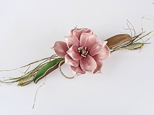formano Tischdeko Kunstblume Magnolienzweig Altrosa 14x38cm