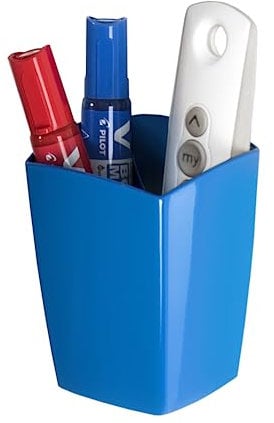 CEP Pot à crayons Magnétique - Porte stylos Aimanté pour Tableau Blanc, Réfrigérateur - Gloss Bleu Océan