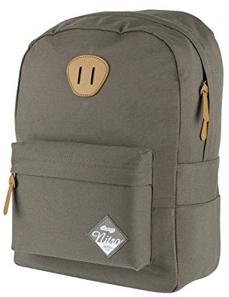 Nitro Urban Classic, Old School Daypack mit gepolstertem Laptopfach, urbaner Streetpack, Alltagsrucksack, Schulrucksack, Schoolbag, Waxed Wizard, 20 L