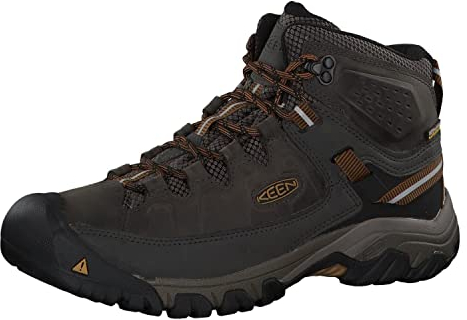 KEEN Targhee 3 Mid Waterproof, Wanderstiefel, Black Olive Golden Brown,