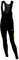 Airtracks Herren Winter Thermo Fahrradhose Lang mit Trägern Pro Line Trägerhose BIB Radhose Träger Radlerhose gepolstert - schwarz-neon-weiß - XL