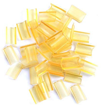 Hot Glue Nails Heat Insulation Film for Hair Extensions Keratin Gun Bond 100pcs(Yellow Color)