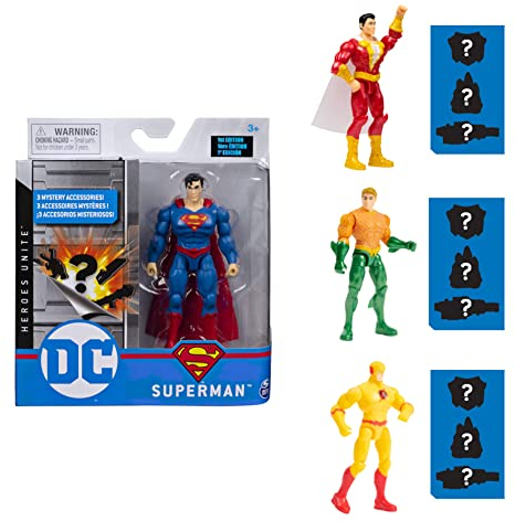 DC 10cm-Actionfigur mit Missionskarte und 3 geheimen Ausrüstungsteilen - unterschiedliche Varianten