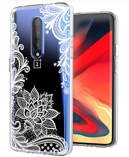 Sidande Custodia per OnePlus 7 Pro Sottile Custodia Protettiva in TPU Morbido e Flessibile con Motivo Trasparente Floreale Cover per OnePlus 7 Pro 5G (6.7) mandala