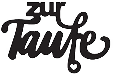 Vaessen Creative Stanzschablone Textzur taufe