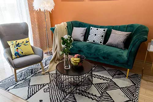 JVmoebel Dreisitzer Couch Polster Design Sofa 3er Sitz Sofas Grün Chesterfield Stoff Neu