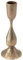 Creative Co-op Handgeschmiedeter Kegelhalter aus Metall, antikes Messing-Finish Kerzenhalter, 2-1/4 Round x 6-1/2H