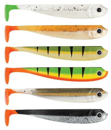 Lieblingsköder Gummiköder 5cm - 6 Gummifische, Farbe Lieblingsköder:Firetail Edition
