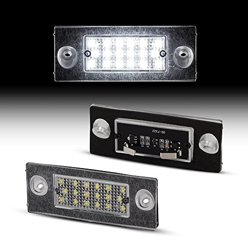 Recambo LED Kennzeichenbeleuchtung mit E-Zulassung | Plug & Play | CanBus - Fehlerfrei | SMD Nummernschildbeleuchtung kompatibel für Audi A2 | Typ 8Z | BJ 1999-2005