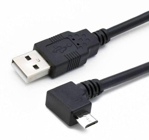 Mr Gadget's Solutions Câble de charge micro USB à angle droit compatible avec GPS TomTom Go 6200 1 m
