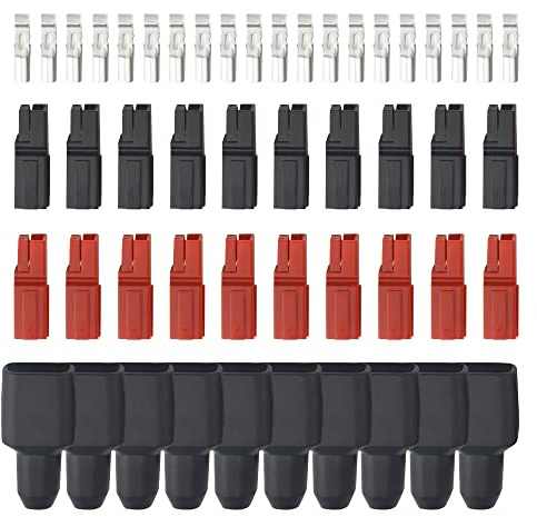 WWMYCONGCONG 10 Pairs 30A Battery Quick Power Terminal Connector 30Amp Battery Disconnect Connector Modular Power Connectors Set