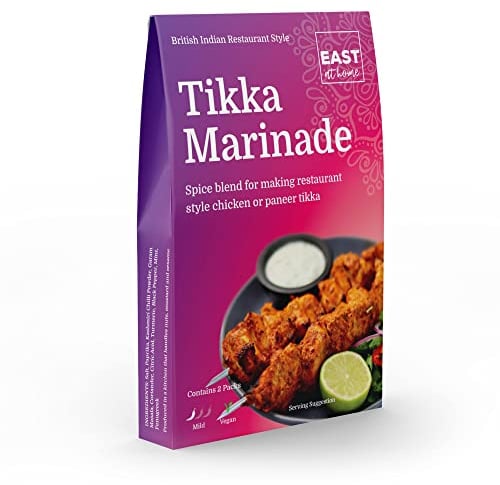 Authentic Tikka Marinade Spices | 60G Spice Packs | Make Restaurant Quality Chicken Tikka or Paneer Tikka at Home | East At Home (3 Pack)