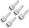 PATIKIL 6mm Spina x 1/8 G Maschio Tubo Raccordo, 5pz PVC Adattatore Innesto Flessibile Connettore per Acqua Tubo, Grigio