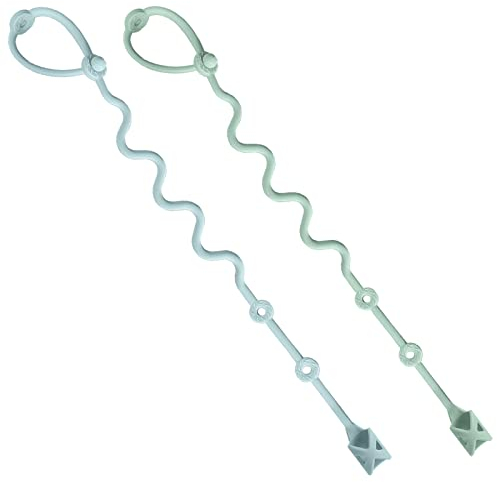 Baby-Utensilienhalter, Gurt, Hochstuhl-Zubehör, Fütterungshilfe, um den Löffel nah an der Hand und vom Boden fernzuhalten (Salbei und Äther)