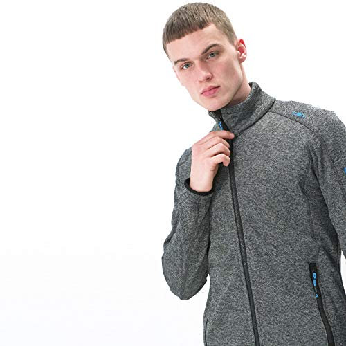 CMP - Giacca in Knit-Tech da Uomo, Antracite-Moss, 46
