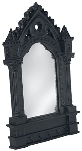 Alchemy England Spiegel - Kathedrale Unisex Tischdekoration schwarz Polyresin Gothic