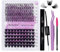 Pestañas Individuales D Curl 0.07mm C4+ZW Cluster Lashes Kit Pestañas en Racimo 12-16mm Extensiones de Pestañas Individuales Natural DIY Extensión de Pestañas(C4+ZW-D-DIY Lash Extension Kit)