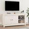 FIRBNUS 103x36,5x52 cm TV-Schrank Weiß Holz Kiefer Lowboard Holz Sideboard Holz Sideboard Industrial Fernsehschrank TV Cabinet TV Unterschrank TV Schrank Holz Fernsehkommode Lowboard Wohnzimmer