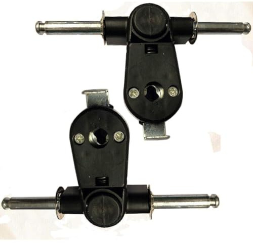 Elegant Spare Shopping Trolley Replacement and Spare Wheels Bags Double Axle Fittings for Shopping Trolley Luggage Trolley Cart (2 x Axle Fittings)