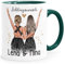 SpecialMe® Tasse beste Freundin Geschenk Geburtstag Weihnachten persönlich personalisiert Freundschaft Best Friends weiß-innen-grün standard