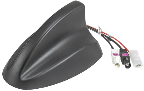 tomzz Audio 1000-070 DAB Antenne Auto Shark Design Dach-Antenne DAB+ FM aktiv 2X Fakra Anschluss