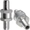 KEWAYO 2 Stück 16 mm Aluminium Ventil Rückschlagventil Kraftstoff Rückschlagventil für Benzin Dieselöl Wasser Chrom Auto Vergaser Niederdrucksystem