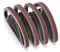 Sanding Belts 13 x 457 mm 40 Pieces Sanding Belt Set Each 5 x Grit 40/60/80/120/180/240/320/400 for Belt Sander, Sanding Machine, Belt Sander, Polishing Metal, Wood, Finger Sander