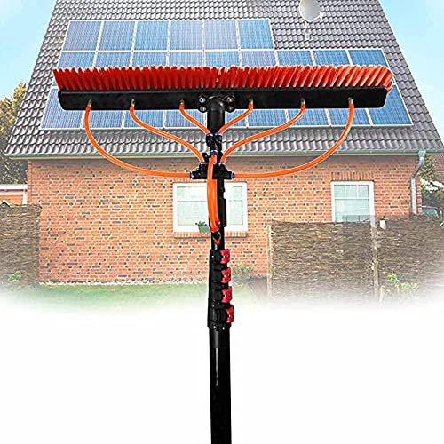 YANNIES Reinigungsstange für Photovoltaik-Solarmodule, Teleskop-Reinigungsstange, Reinigung von Solarmodulen, zum Reinigen von Fenstern, Hochhäusern und großen Fahrzeugen, 12 FT-3,6 m