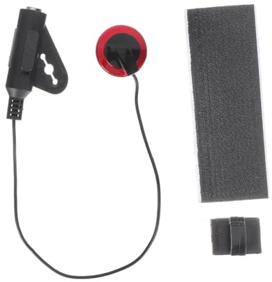 ibasenice Pickup Acustico Per Chitarra Folk Multifunzione, Trasduttore Piezo, Pickup Leggero e Compatto Per Ukulele e Strumenti a Corda, Alta Fedeltà Sonora, 1 Pezzo Rosso