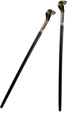 ROMISBABA Halloween Kostüme Zubehör Gold Schlange Spazierstock für Party Cosplay