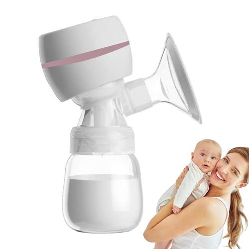Lunaobrik Tragbare Stillpumpe | Elektrisches Brustbauch-Massagegerät – Stillbedarf, Baby-Milchpumpe, automatisches intelligentes Stillwerkzeug für Reisen und Zuhause