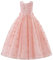 IWEMEK Robe De Mariee Enfant Fille sans Manches Robe Tulle Fille Bapteme de Communion d'anniversaire du Soir Anniversaire Fête de Mariée avec Broderie Papillon Rose 150cm