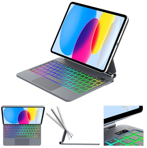 Magic Keyboard Case for iPad A16 11th Gen 2025/10th Gen 2022(11/10.9 inch)
