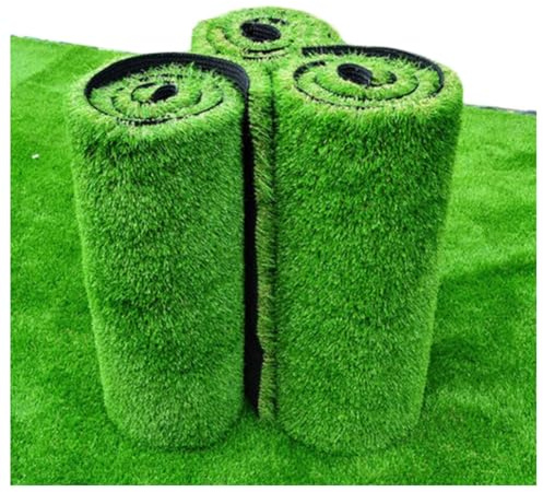 WLCNYL Kunstrasen Premium Kunstrasen Outdoor-Teppich Realistischer Dicker Rasen für Garten Astro Turf Teppich Kunstrasenmatten (Größe: 3 x 4 m)