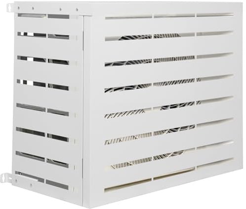 IDMarket - Cache climatiseur métal blanc