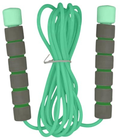 Omitir cuerda, material de PVC 240 cm | Saltar a los niños de la cuerda con manijas que no son de deslizamiento, equipos cardiovasculares para el estado físico para el hogar, entrenamiento de