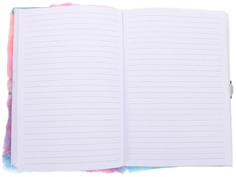 BESPORTBLE Diario Infantil con Candado Seguro Cuaderno con Diseño de Unicornio de Peluche Diario Personal con Cerradura para Niñas Cuaderno Divertido y Privado para Escribir y Dibujar Casa y